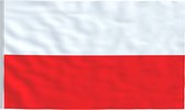 Senvi Printwear - Flag Poland - Grote Poland vlag - Gemaakt Van 100% Polyester - UV & Weerbestendig - Met Versterkte Mastrand - Messing Ogen - 90x150 CM - Fair Working Conditions