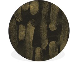 WallCircle - Wandcirkel - Muurcirkel - Goud - Zwart - Luxe - Aluminium - Dibond - ⌀ 60 cm - Binnen en Buiten