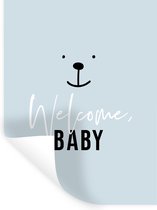 Stickers muraux - Proverbes - Citations - Bébé - Bienvenue bébé - Kids - Enfants - 60x80 cm - Film adhésif