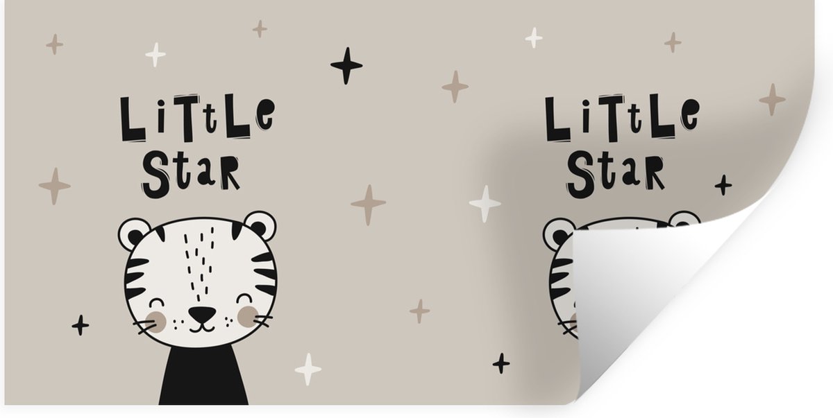 Muurstickers - Sticker Folie - Little star - Quotes - Spreuken - Kinderen - Kids - Baby -