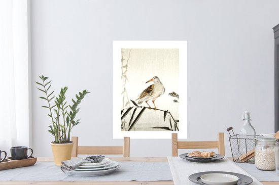 Stickers muraux - Film autocollant - Vogel - Nature - Japonais - Scandinave - 60x80 cm - Film adhésif - Stickers muraux muraux Chambre d'enfant - Papier peint autocollant - Papier peint autocollant - Film autocollant