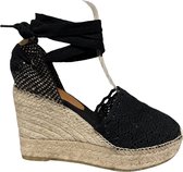 Toni Pons Martina Dames Espadrilles Negre | Zwart | Textiel | Maat 39