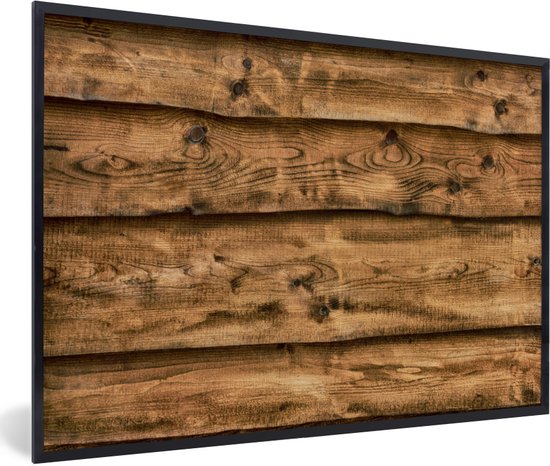 Besluit beloning Schema Poster met lijst Plank - Vintage - Bruin - Oud - 90x60 cm | bol.com