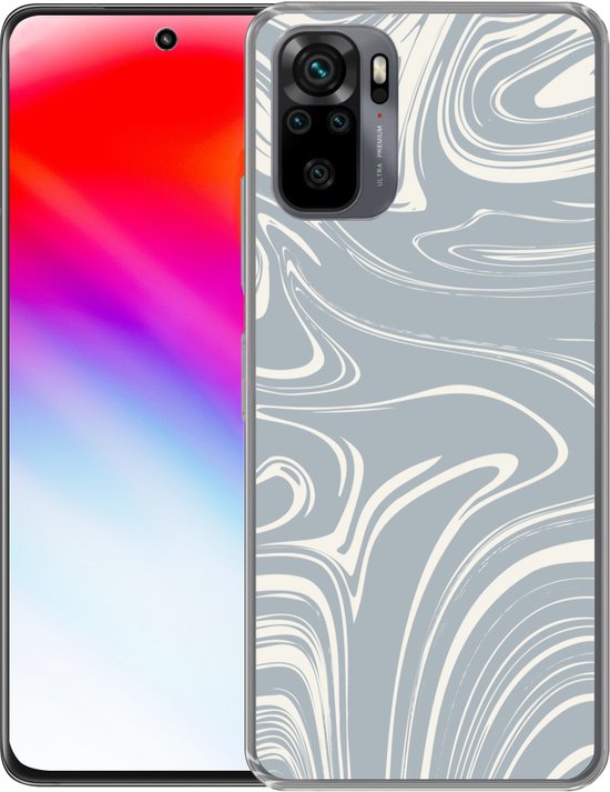 Coque Xiaomi Redmi Note 10 Pro - Imprimé Marbre - Jaune - Motifs - Coque en Siliconen -