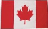 Senvi Printwear - Flag Canada - Grote Canada vlag - Gemaakt Van 100% Polyester - UV & Weerbestendig - Met Versterkte Mastrand - Messing Ogen - 90x150 CM - Fair Working Conditions