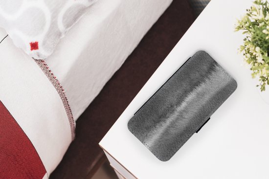 Étui pour téléphone iPhone 7 Bookcase - Argent - Imprimé béton - Abstrait - Avec poches - Étui portefeuille avec fermeture magnétique