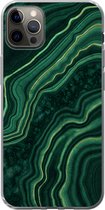 Coque iPhone 12 Pro Max - Marbre - Zwart - Motifs - Coque de téléphone en Siliconen