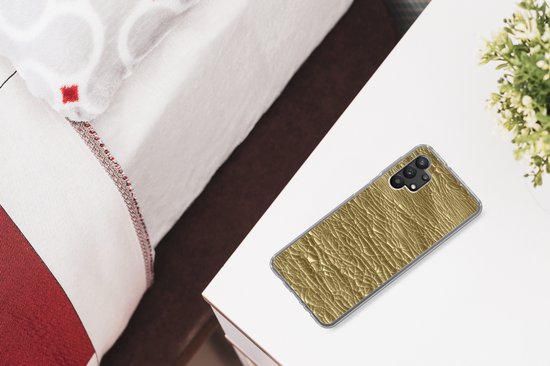 Coque Samsung Galaxy A32 5G - Or - Peinture - Abstrait - Coque de téléphone en Siliconen