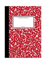 Notitieboek - Klassiek - Rood - Zwart - Gelijnd - Lijntjes - Softcover - Elasriek - Werk - Studie - School -