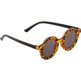 Maesy - kinderzonnebril Vinny - zonnebril voor kinderen - peuters - jongens en meisjes - UV400 bescherming -  hippe retro bril rond - baby panterprint