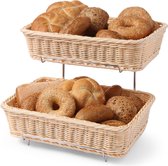 Veluw® Broodmand / Fruitmand + Display Rek - 36x28x(H)29cm