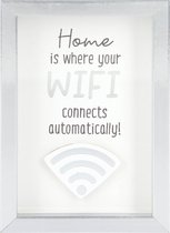 Fotolijst met Compliment Home is where your WIFI connects?