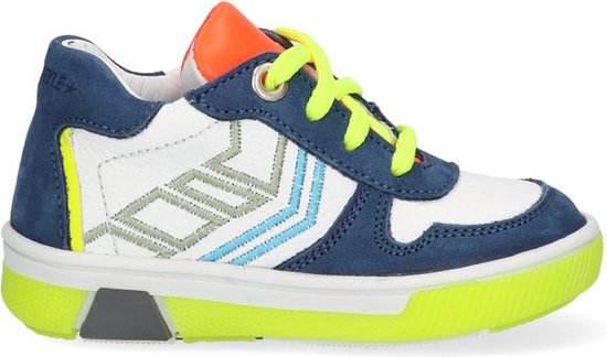 Track style- Pep Pada wit blauw neon (Maat - 21, Kleur - Multi)