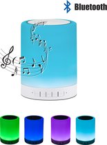 Polux Nachtlampje Met Bluetooth Speaker – RGB Decoratielampje – Tafellampje – Ophangbare Sfeerlamp – Decoratieve LED lamp – AUX-poort – Micro-SD ingang - Dimbaar