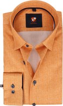 Suitable - Overhemd 224-4 Oranje - 43 - Heren - Slim-fit