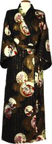 DongDong - Originele Japanse kimono - Katoen - Princess motief - Zwart - L/XL