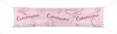 spandoek Communie 180 x 40 cm polyester roze