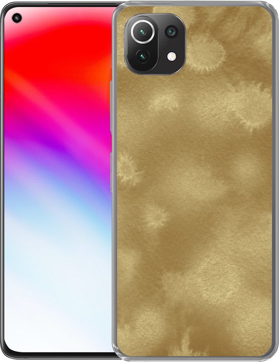 Coque de téléphone compatible avec Xiaomi 11T - Or - Peinture - Abstrait - Coque en Siliconen