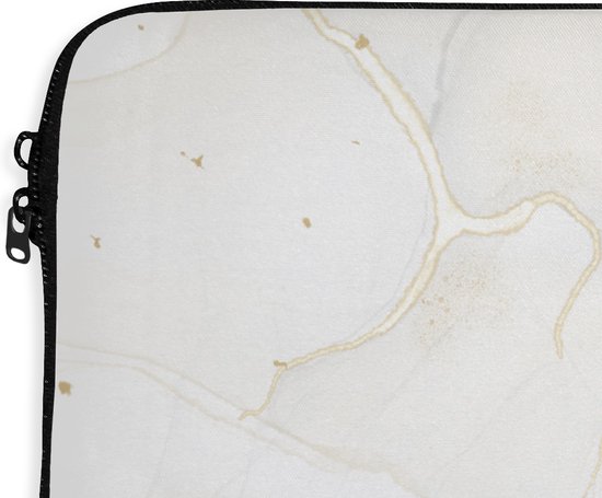 Housse pour ordinateur portable 13 pouces - Imprimé marbré - Zwart - Jaune - Housse pour ordinateur portable