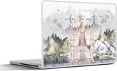 Laptop sticker - 14 inch - Quotes - This princess rules the castle - Spreuken - Kids - Baby - Jongens - 32x5x23x5cm - Laptopstickers - Laptop skin - Cover