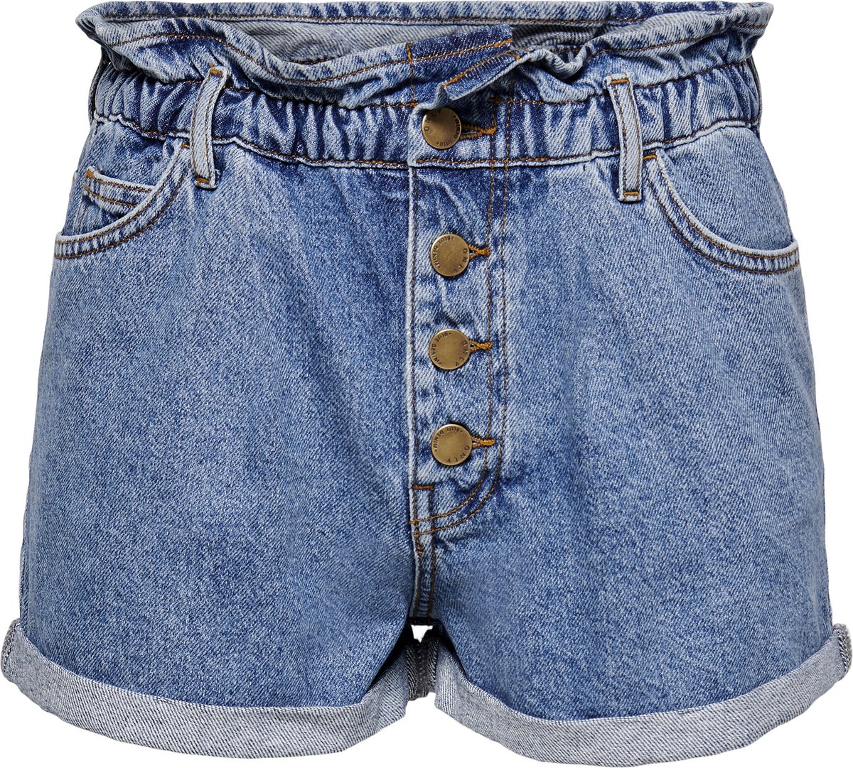 Maat M Kleding Gender-neutrale kleding volwassenen Shorts Vintage Blauwe Denim Shorts 