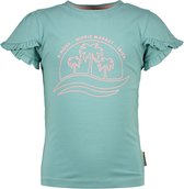 B.Nosy meisjes t-shirt Hippie Markt ruches mouwen Canton Green