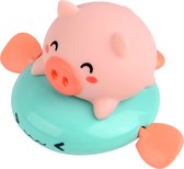 Piggie het Badspeeltje - Badspeelgoed - Opwindbaar - Spuit water - veilig voor baby