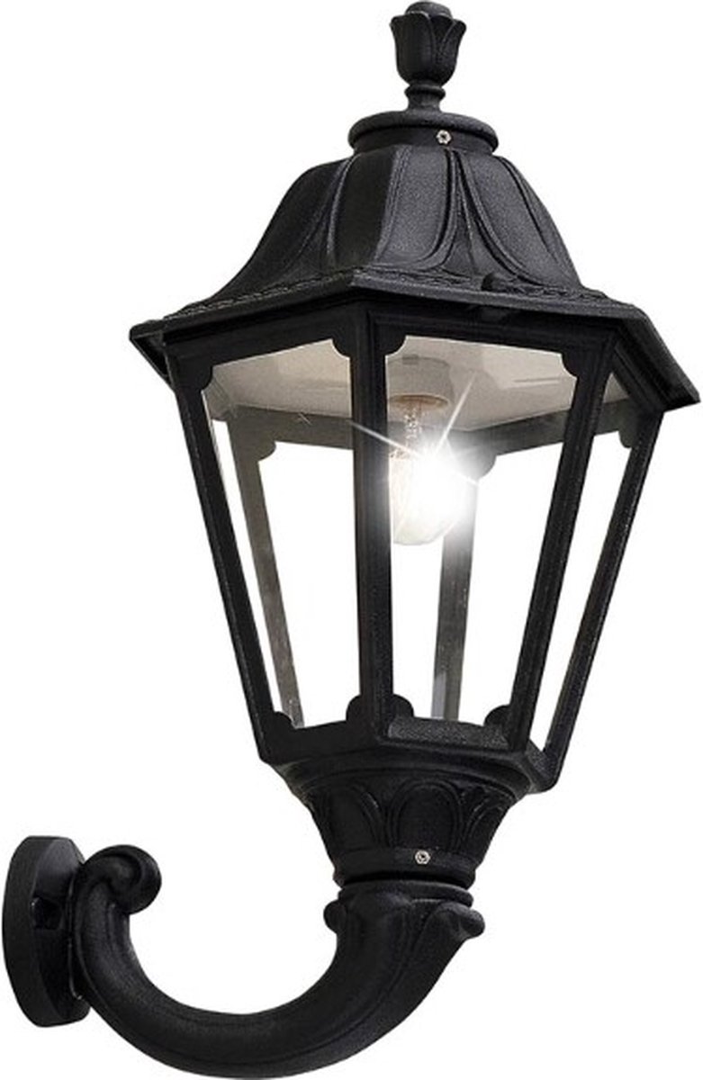 Fumagalli OFIR Wandlamp Zwart E27 15W Warmwit