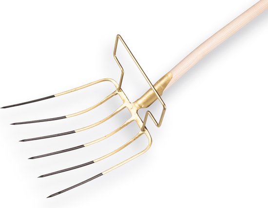 Bladvork 6-tands met beugel 130cm steel van Talen Tools — afbeelding 2