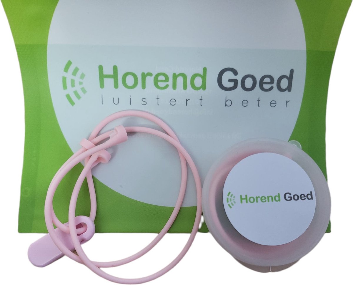Goedkoopste Horend Goed koordje voor hoortoestel roze