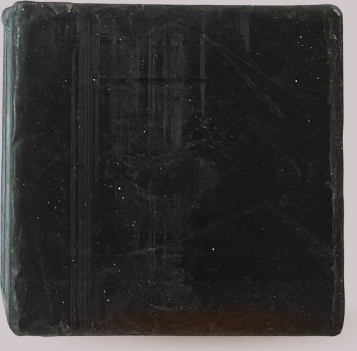 Zwarte zeep met geactiveerde houtskool kristallen - Blok van 40 gram met actieve kool - Tegen puistjes en meeëters