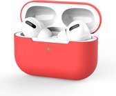 Hoesje in het Rood geschikt voor Apple AirPods Pro - TCH - Siliconen - Case - Cover - Soft case - Onepiece