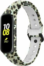 Siliconen Smartwatch bandje - Geschikt voor Lucky Leopard Samsung Galaxy Fit 2 bandje - Strap-it Horlogeband / Polsband / Armband