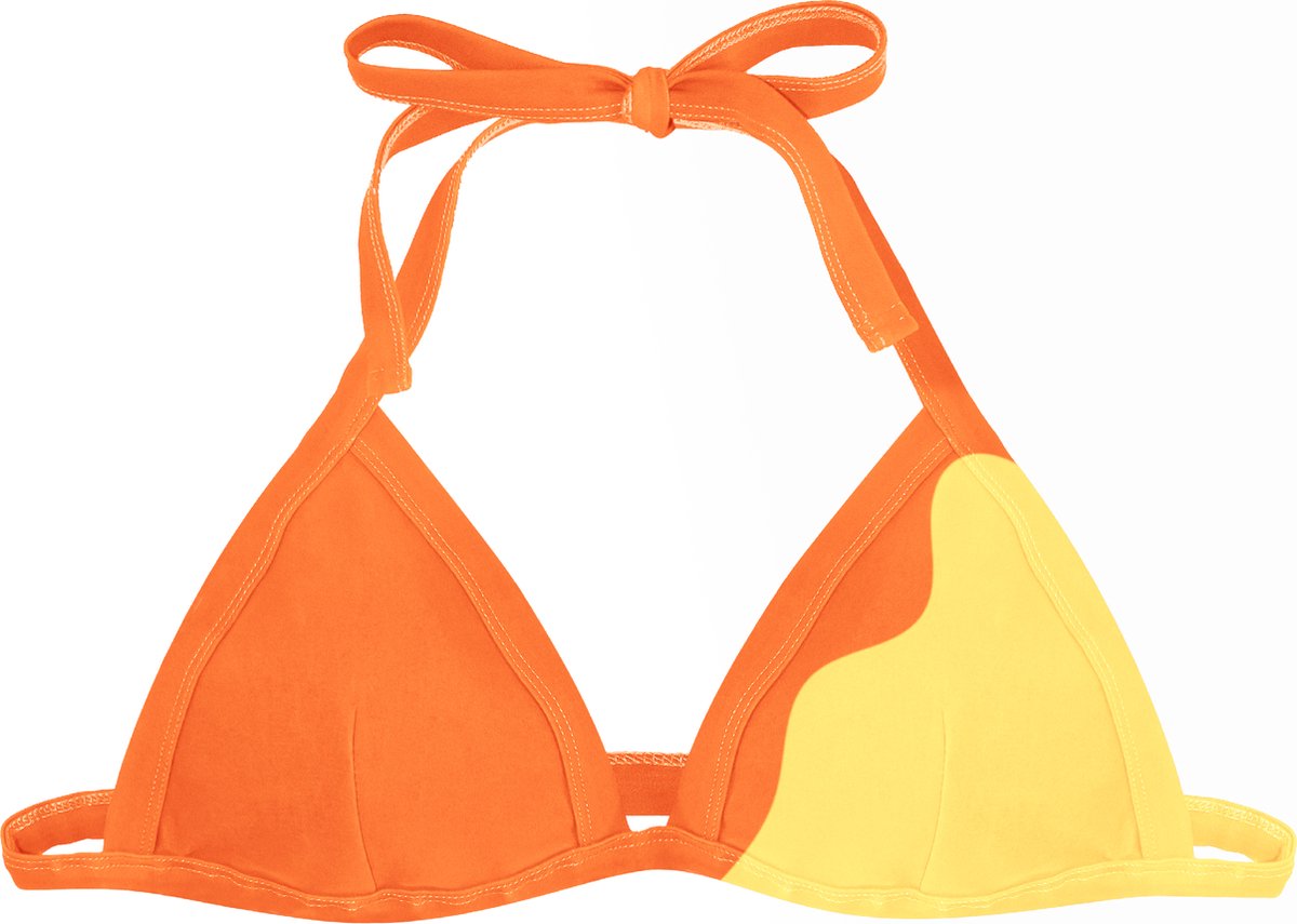 SEA'SONS - Bikini Top Dames - Kleurveranderend - Oranje - Maat L