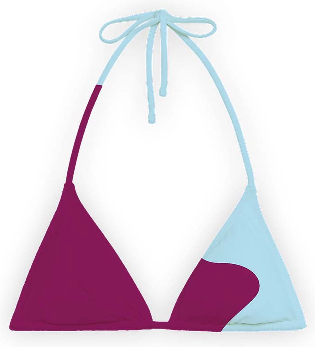 Sea'sons Official - Kleurveranderend - Triangle Bikini Top - Cherry-Blauw - L