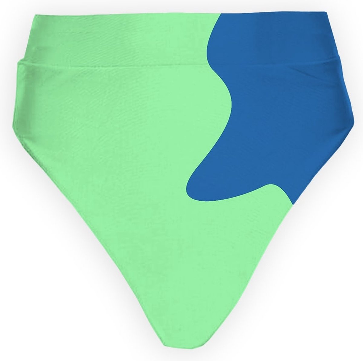 Sea'sons Official - Kleurveranderend - High Waist Bikinibroek - Blauw-Groen -S