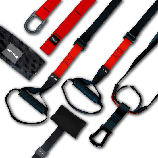 Itstrong TRX Suspension Trainer met Ebook - TRX Resistance Band - Calisthenics Weerstandsbanden - Fitness - Crossfit