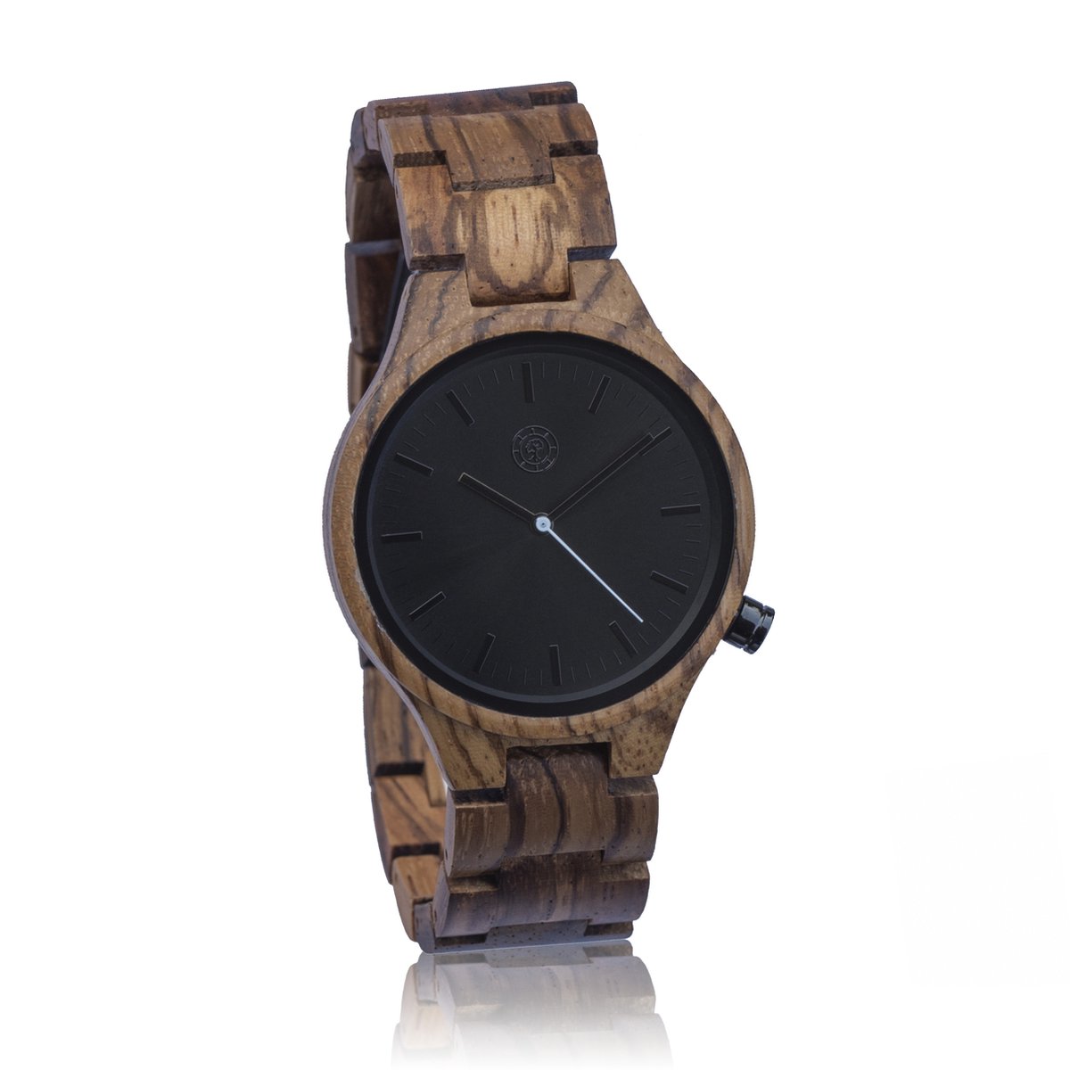 Greenwatch Rio - Houten horloge dames heren - Zebrahout - Minimalistisch