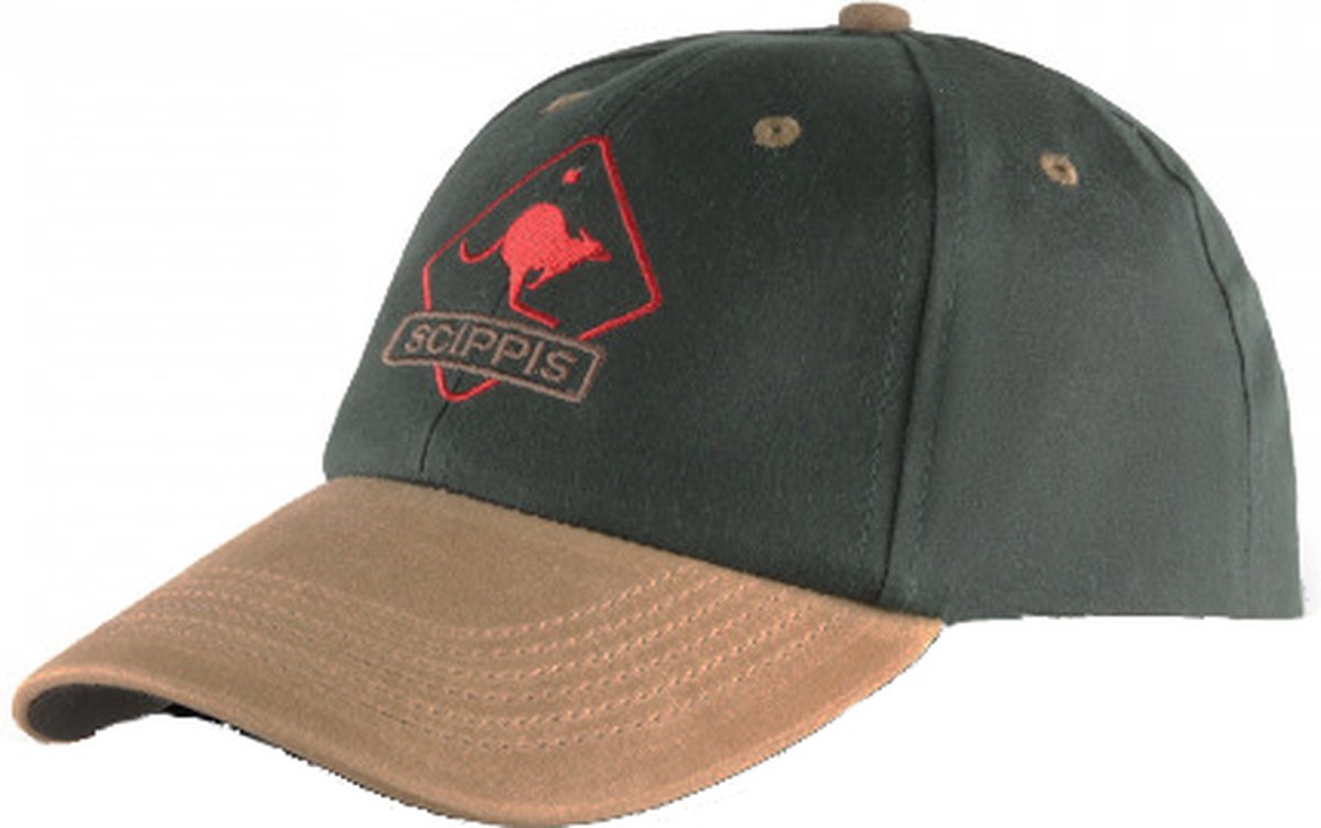 Scippis Outdoor Cap – Donkergroen – Onesize - Waterafstotend – Baseball Pet