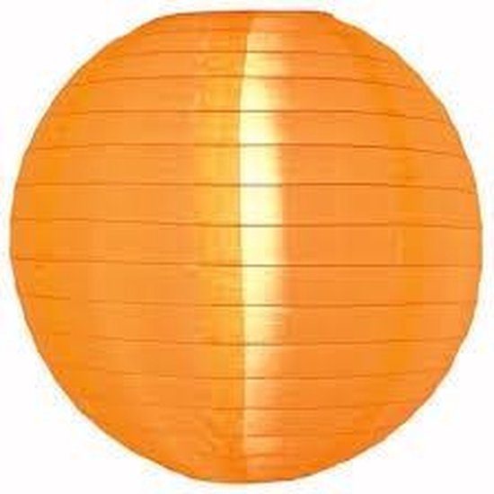Lampion nylon oranje 35 cm | 8  stuks EK 2021