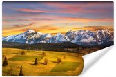 Papier peint photo Tatras au coucher du soleil - Papier peint non tissé - 400 x 280 cm