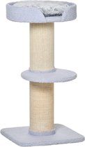 Bol.com PawHut Kattenboom speelboom krabpaal met platform sisal pluche D30-269 aanbieding