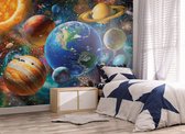 Walltastic – Ruimte Zonnestelsel Planeten Posterbehang – Kinderbehang - XXL (305 x 244 cm) – 6 Panelen