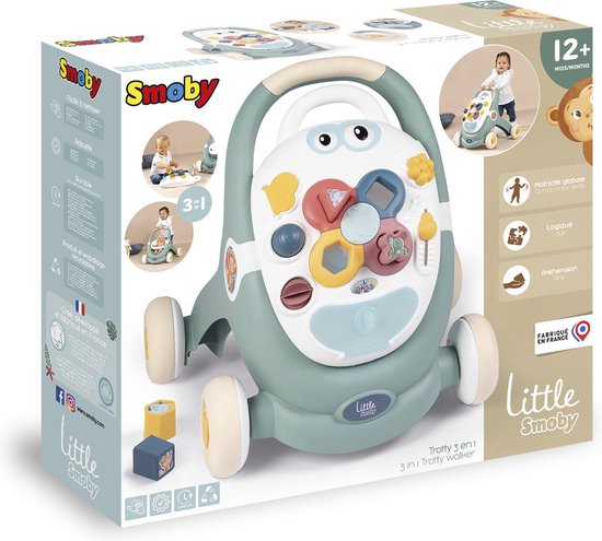 Little Smoby Babywalker 3-en-1 - Entraîneur de marche