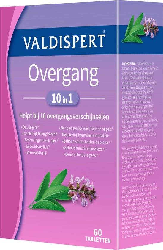 Valdispert Overgang 10 in 1 - Supplement - 60 tabletten