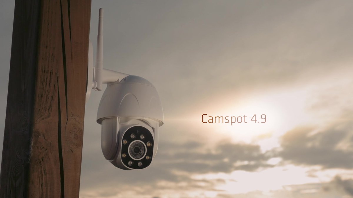 Overmax CAMSPOT 4.95 QHD 4MPx Outdoor PTZ-camera, kleuren-nachtmodus 60 m draaibare camera 355o/90o, kijkhoek 100o bewegingsdetectiealarm, twee-weg audio, automatische tracking (zwart