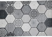 Garden Impressions buitenkleed - Hexagon karpet - 200x290 zwart