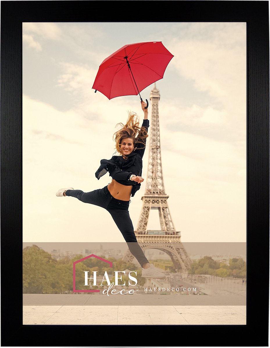 HAES deco Houten fotolijst Paris zwart voor 1 foto formaat 30x40 - SP001311