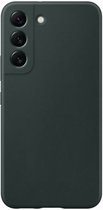 DrPhone Silicone Samsung Hoes voor Samsung S22 (Open Camera) - Case - Zwart