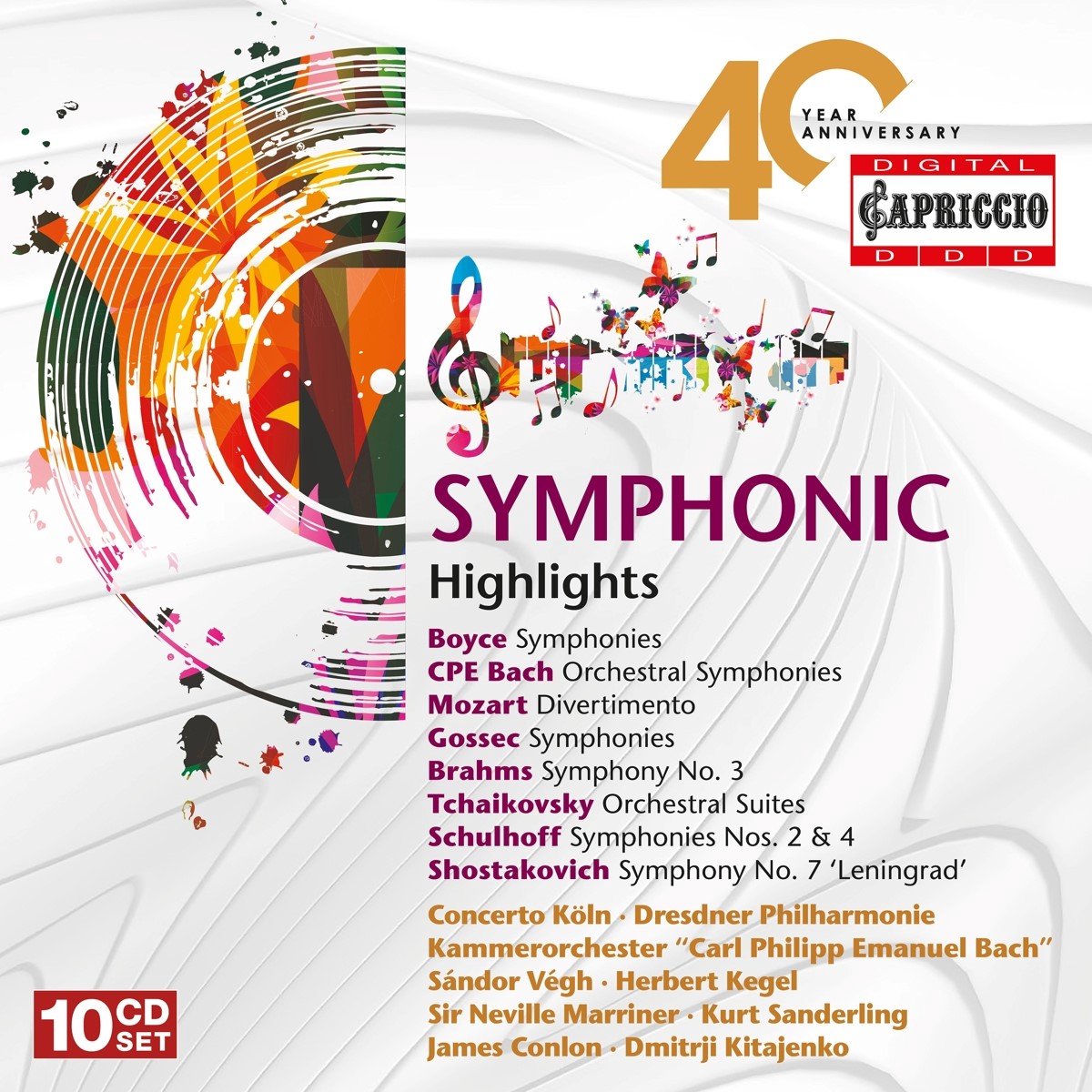 Concerto Köln & Dresdner Philharmonie - 40th Anniversary: Symphonic Highlights (10 CD)